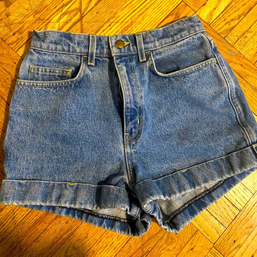 AMERICAN APPAREL size 27 Jean shorts LIKE NEW